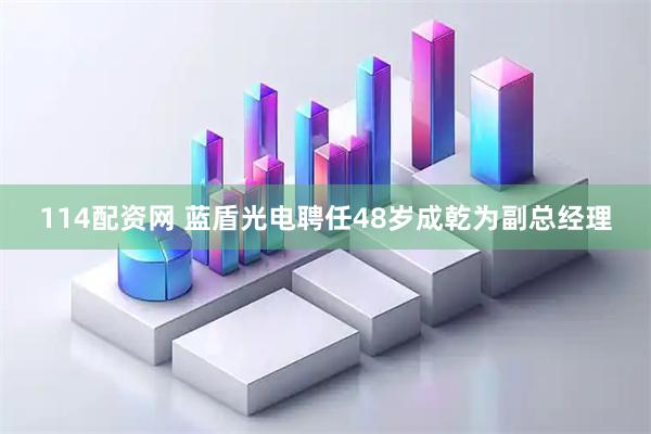 114配资网 蓝盾光电聘任48岁成乾为副总经理